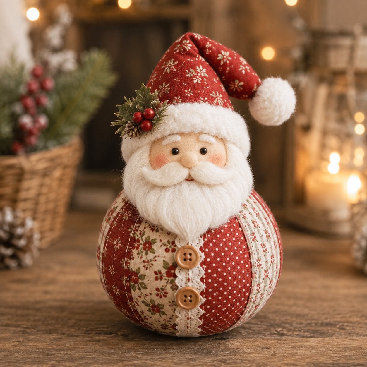 Christmas Patchwork Doll Sewing Kit – A Cosy Craft for Quiet Moments