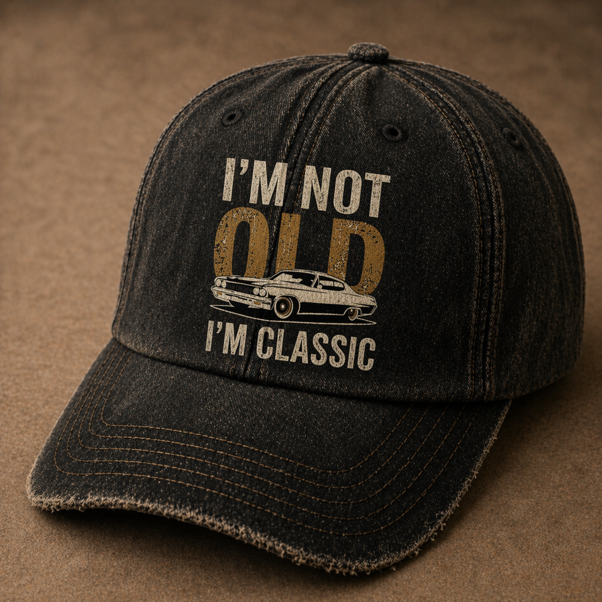 Vintage Denim Baseball Cap