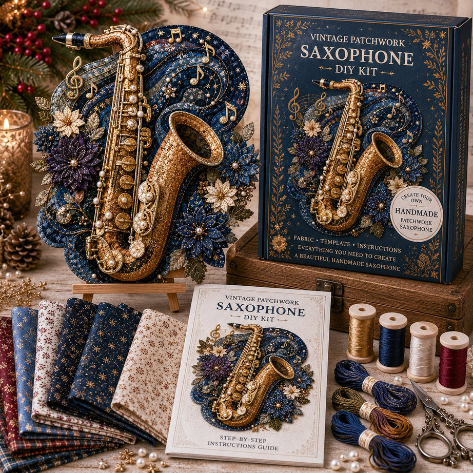 Vintage Patchwork Music Instrument DIY Kit