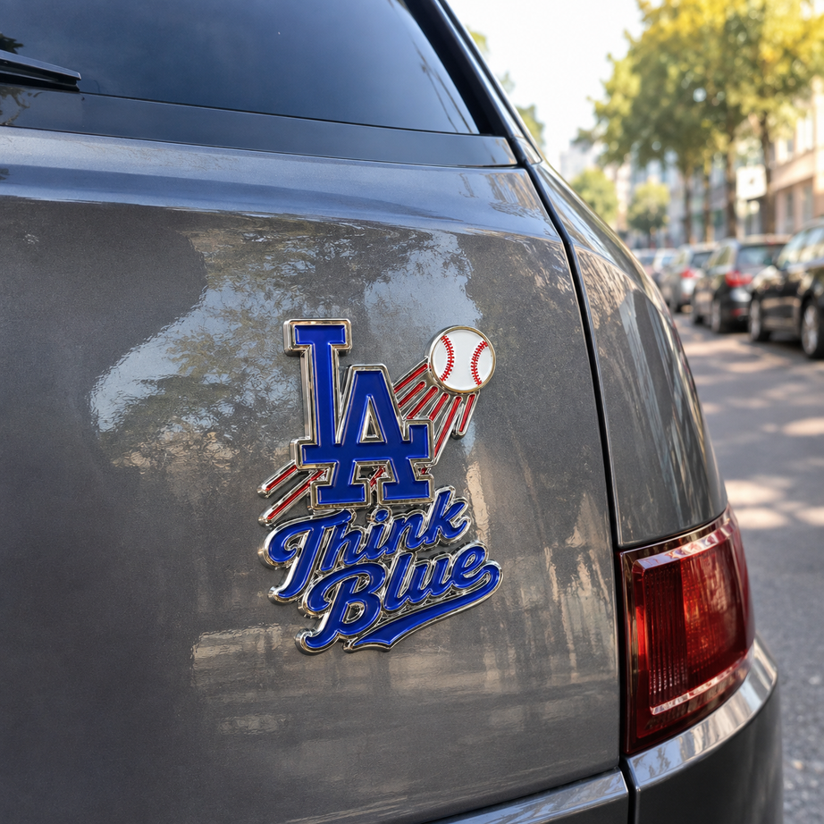 Think Blue Car Emblem Metal Badge