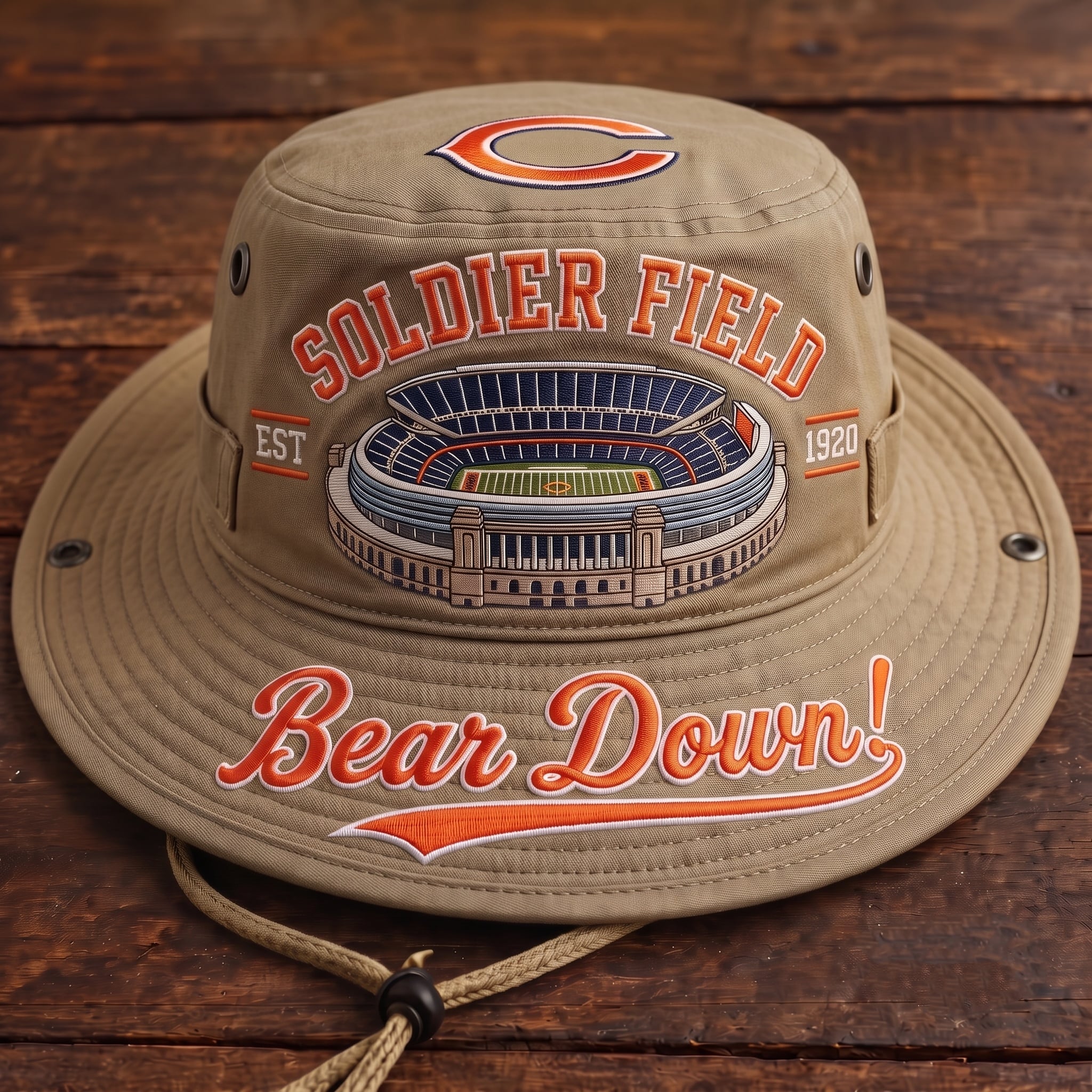 Bear Down Soldier Field Boonie Hat