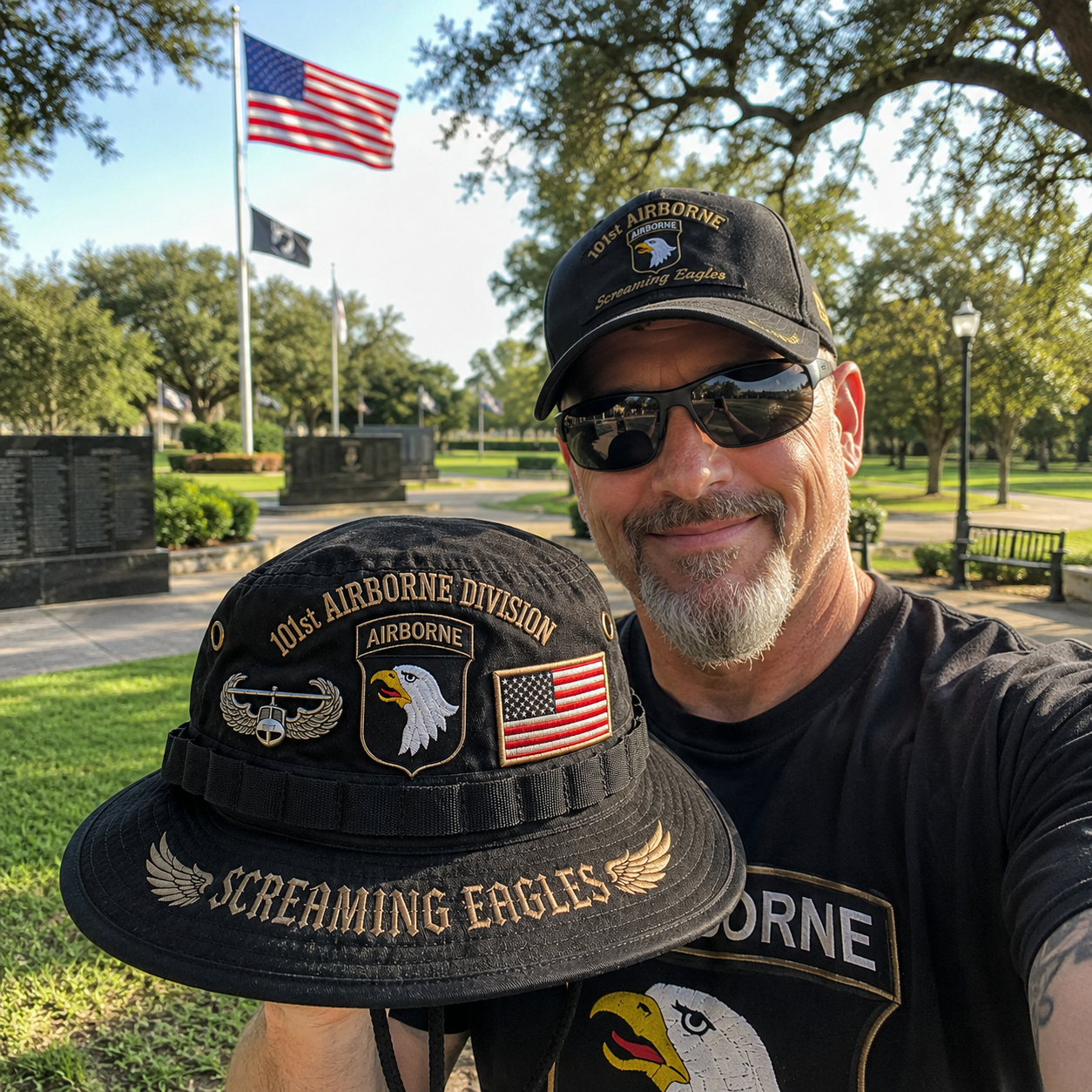 101st Airborne Division Screaming Eagles Tribute Boonie Hat