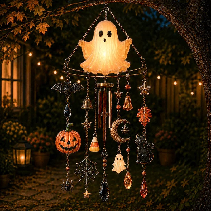 Haunted Glow Ghost Wind Chime
