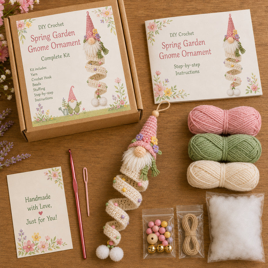 DIY Crochet Gnome Ornament Collection