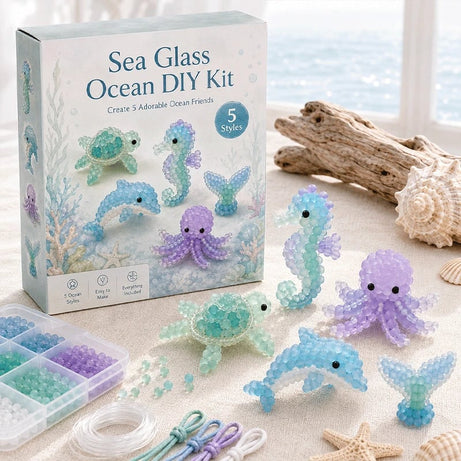 Frosted Sea Glass-Style Beading DIY Kit