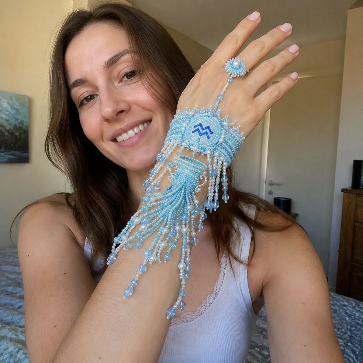 Zodiac DIY Beaded Hand Bracelet Kit