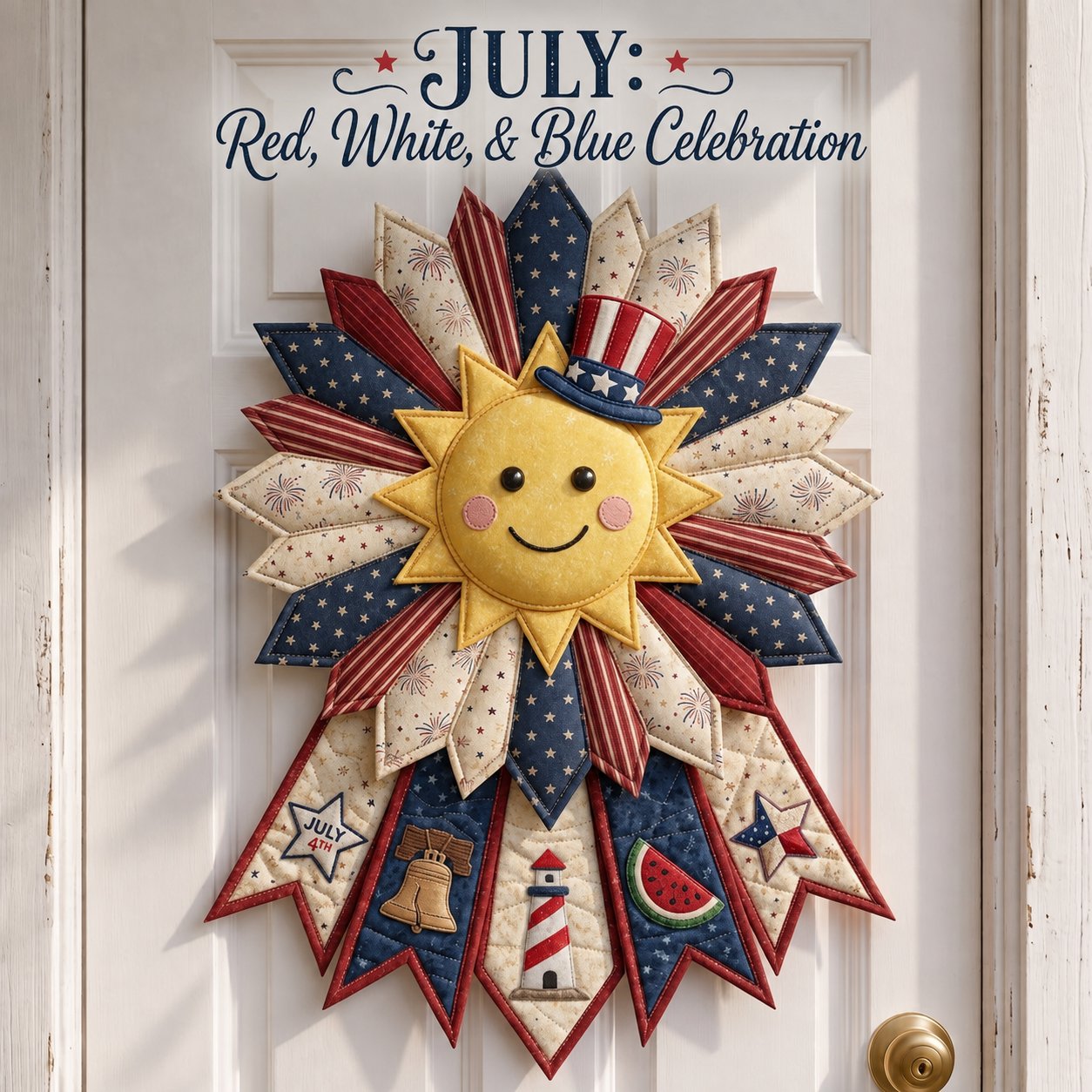 12-Month Themed 3D Quilted Door Hanger Sewing Kit Collection