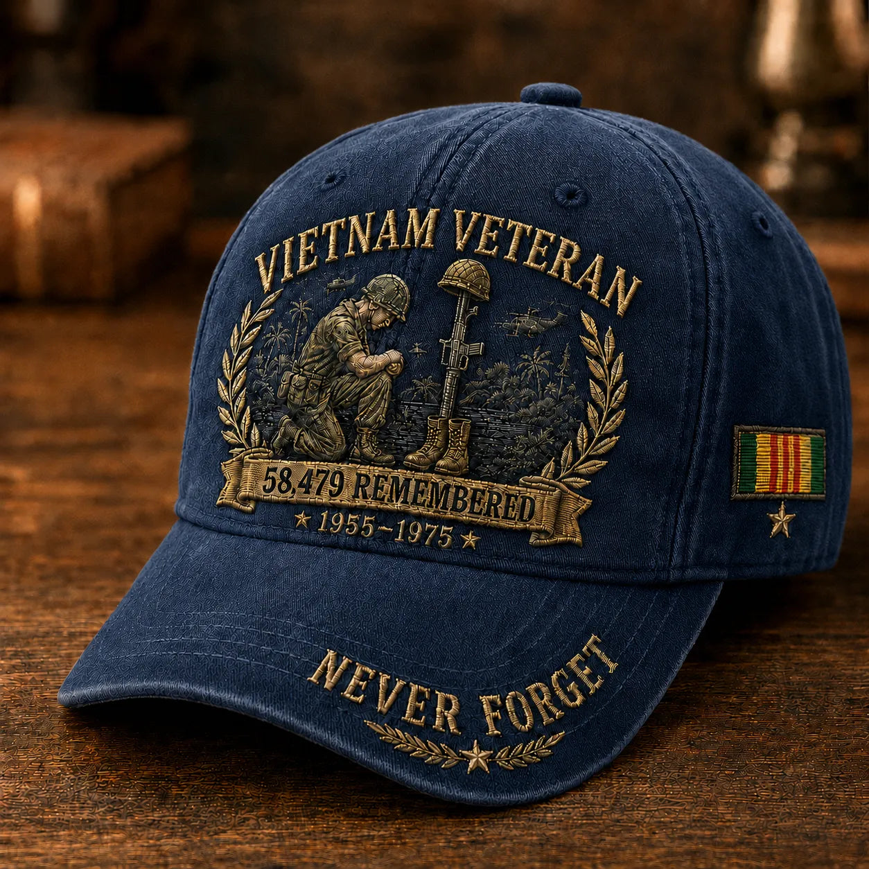 Vietnam Veteran 58,479 Remembered Cap