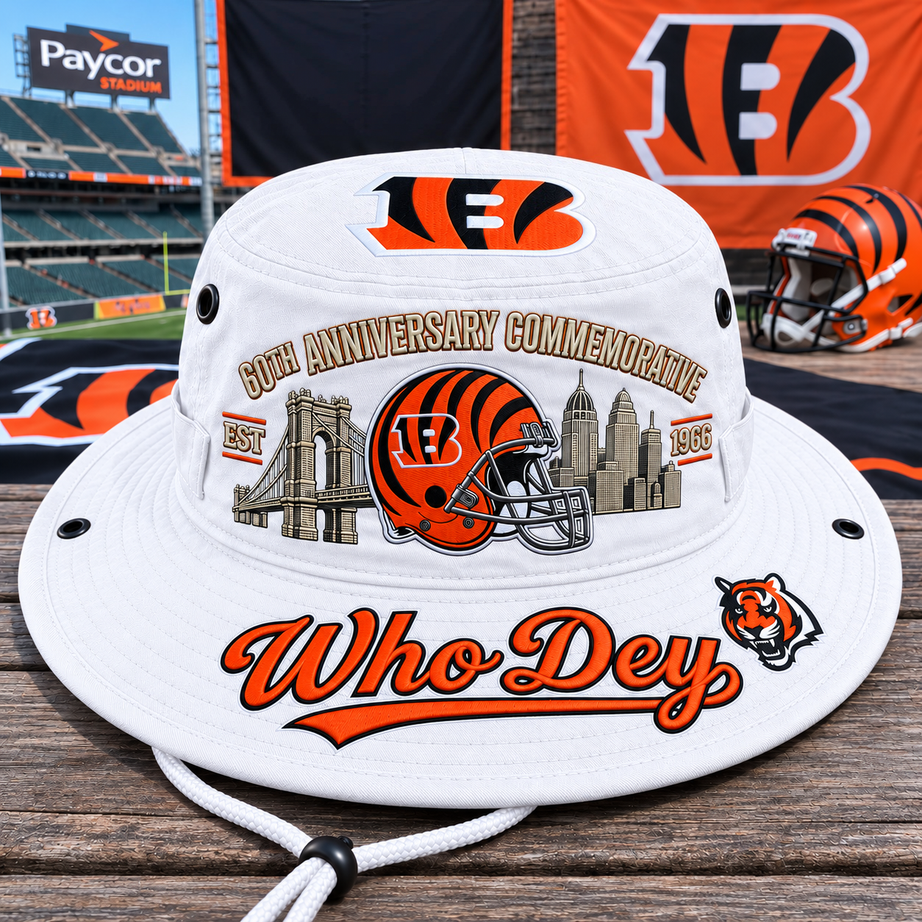 Who Dey 60th Anniversary Commemorative Boonie Hat