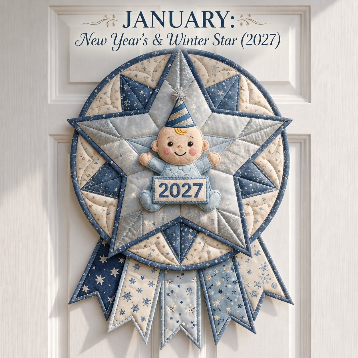 12-Month Themed 3D Quilted Door Hanger Sewing Kit Collection
