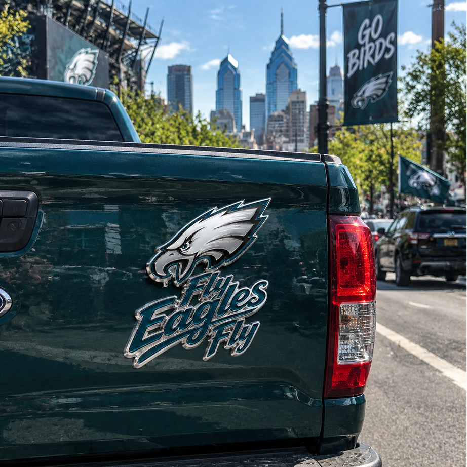 Fly, Eagles, Fly! Car Emblem Metal Badge