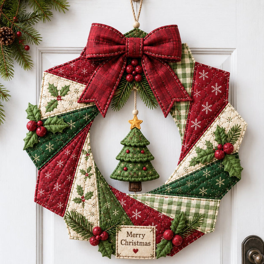 Christmas Fabric Wreath DIY Kit