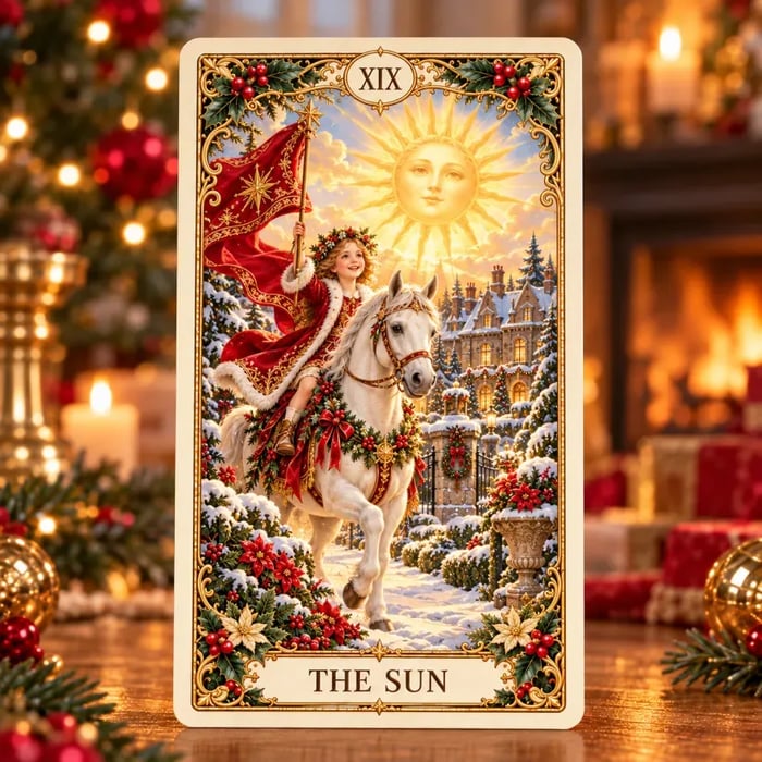 Victorian Christmas Tarot | Illustriertes Kartendeck mit 78 Karten und passender Schachtel