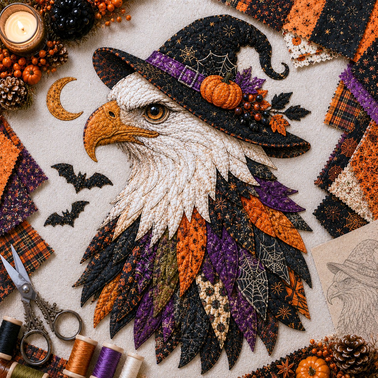 Eagle Fabric Art Kit