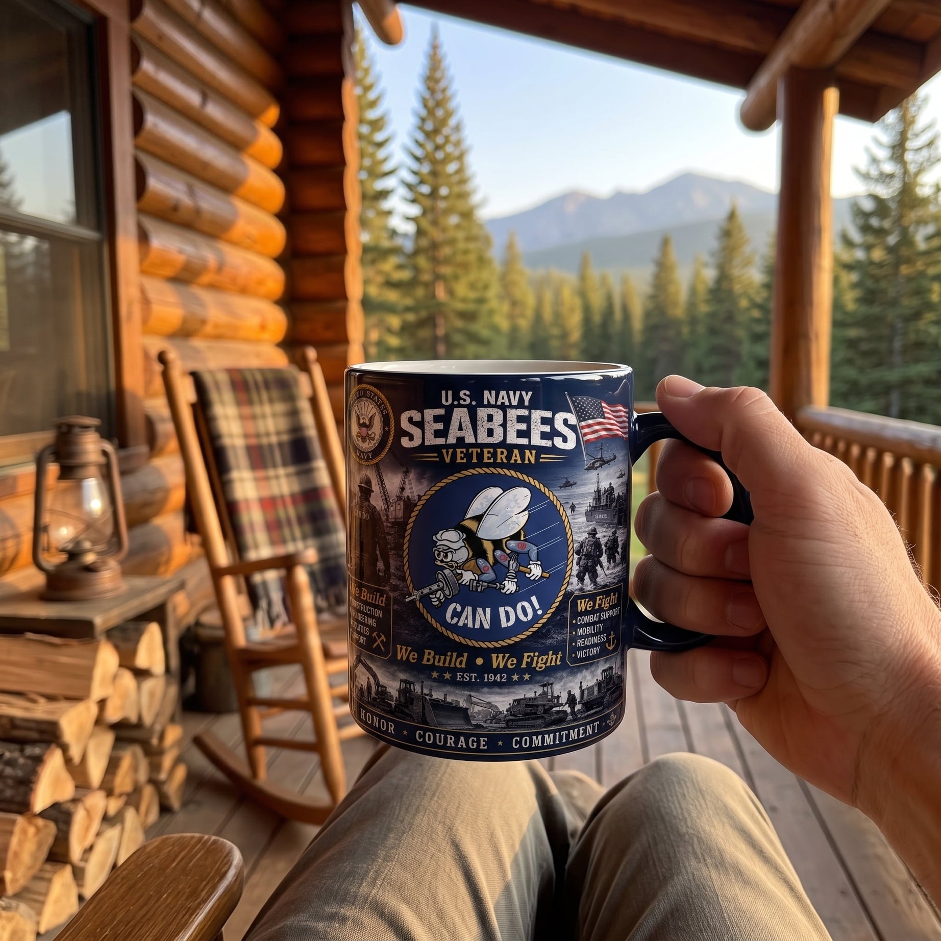 U.S. Navy Seabees CAN DO! Tribute Mug