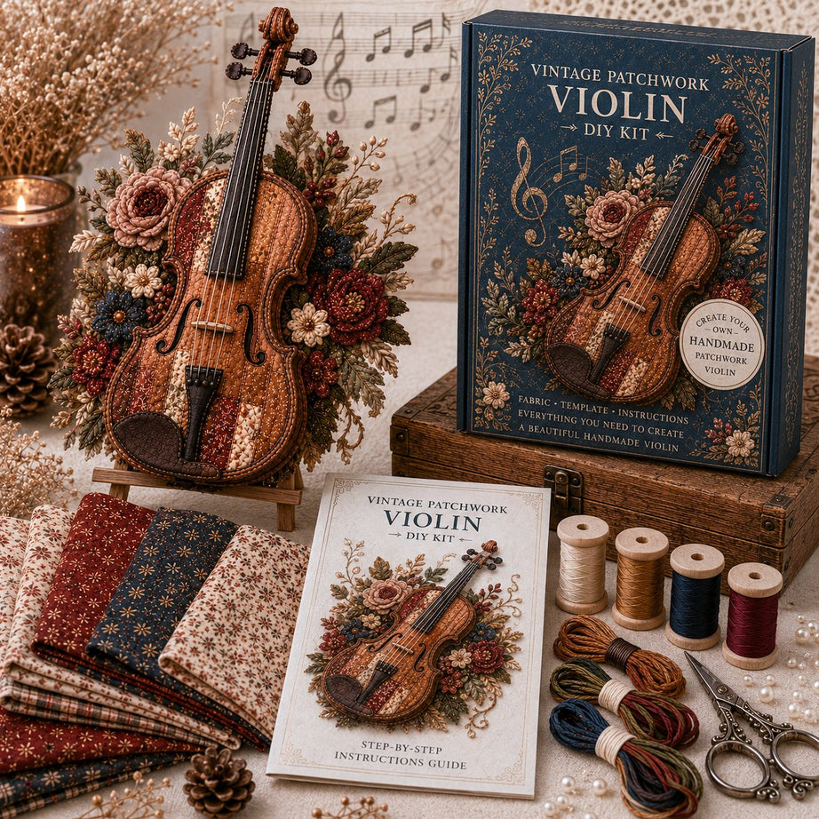 Vintage Patchwork Music Instrument DIY Kit