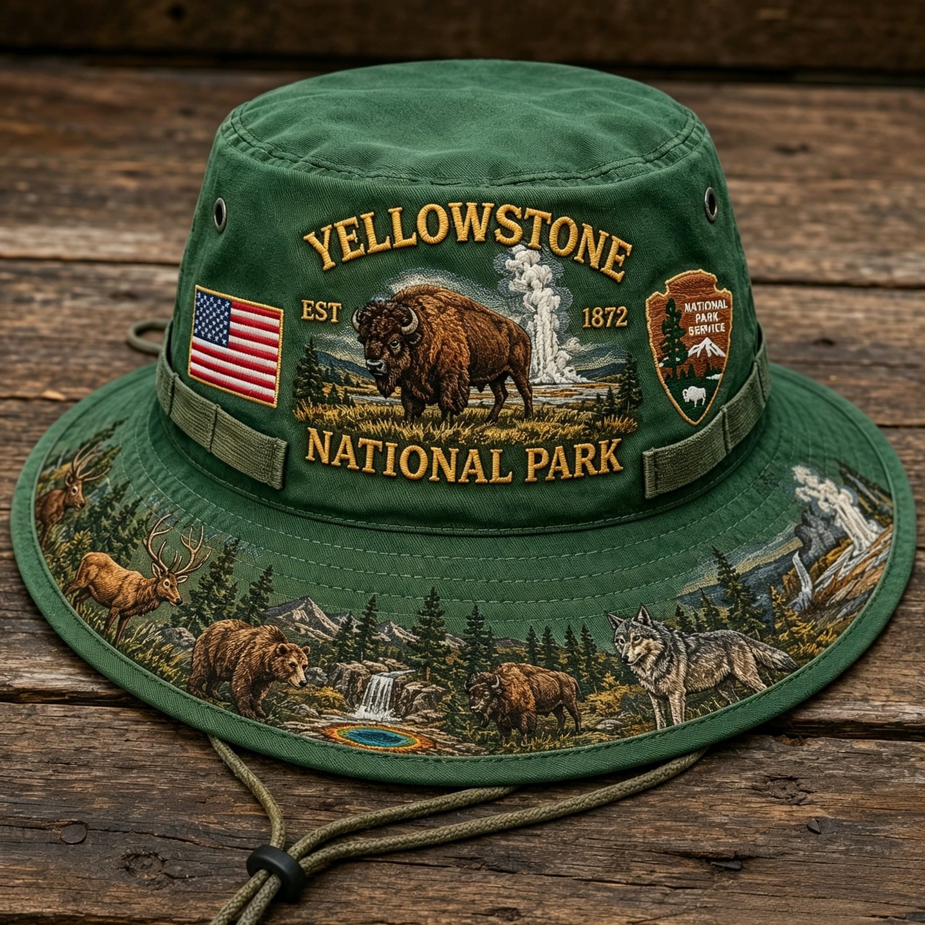 Yellowstone National Park Adventure Boonie Hat