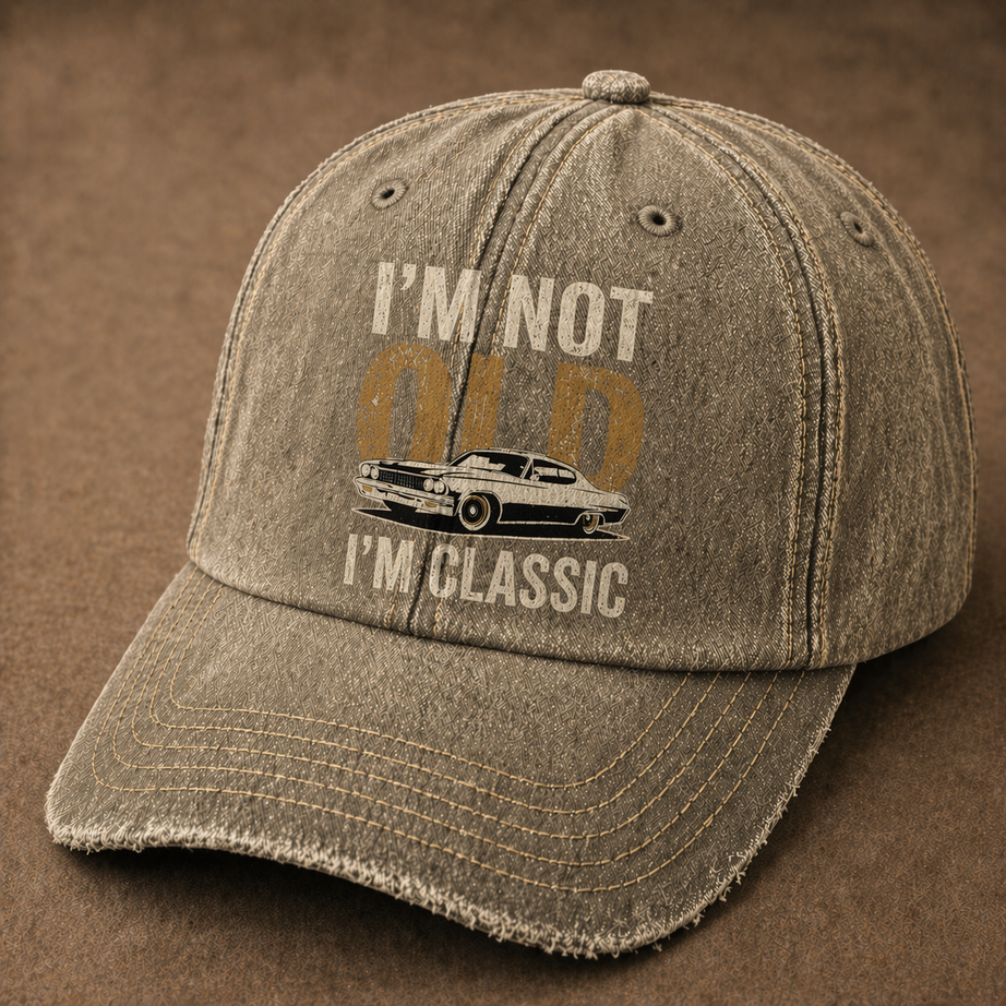 Vintage Denim Baseball Cap