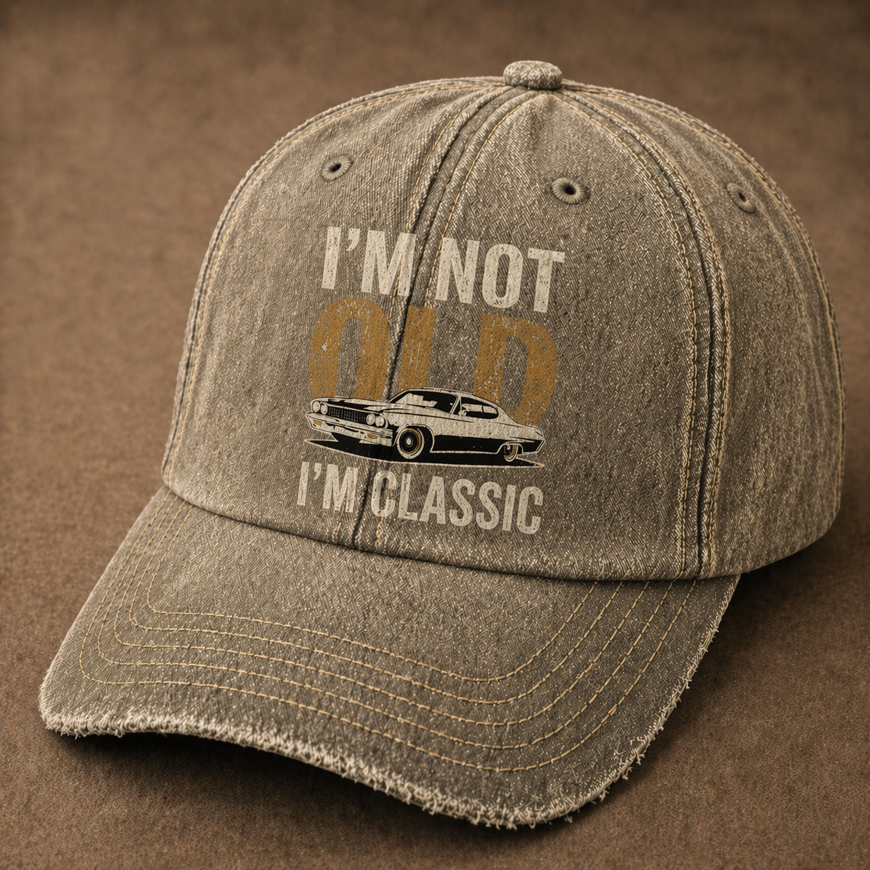 Vintage Denim Baseball Cap