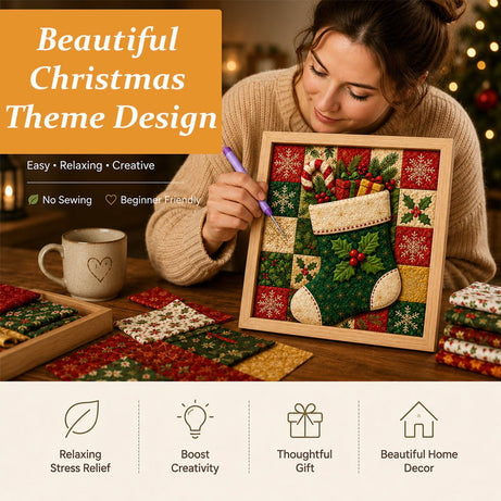 DIY Christmas Fabric Art Painting Kit