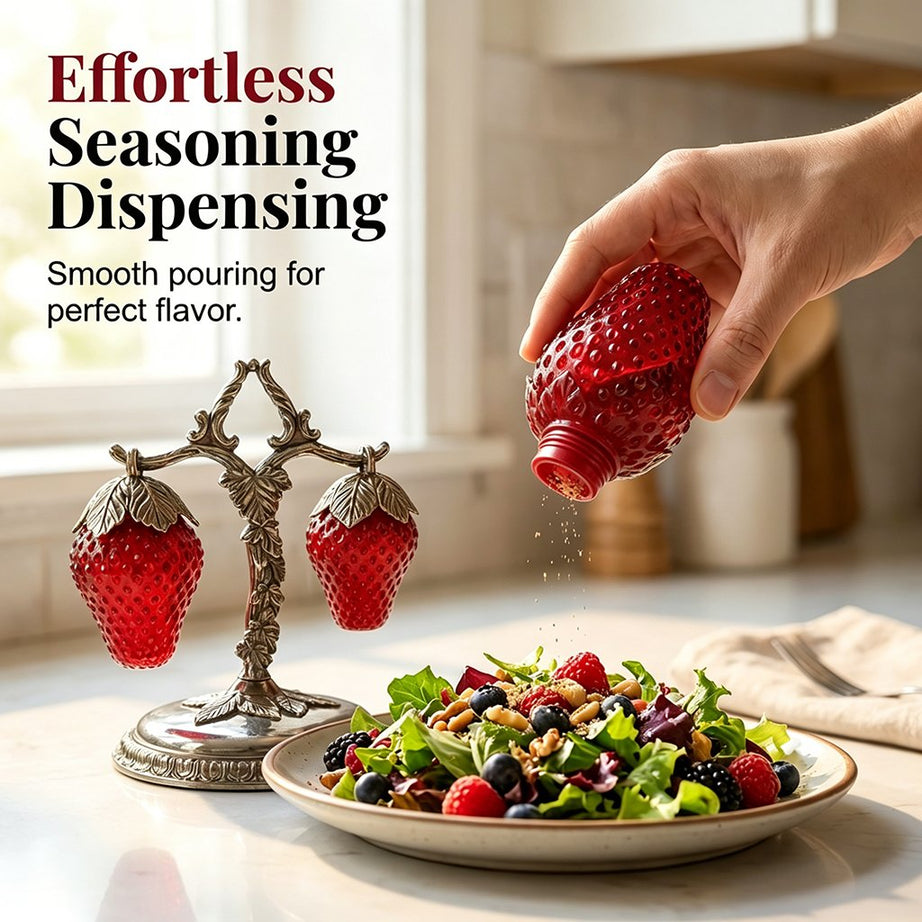 Retro Strawberry Salt and Pepper Shakers