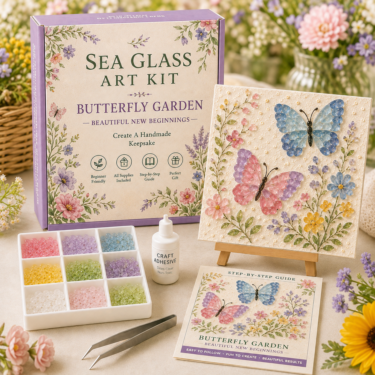 Bloom & Garden Sea Glass Art Kit Collection