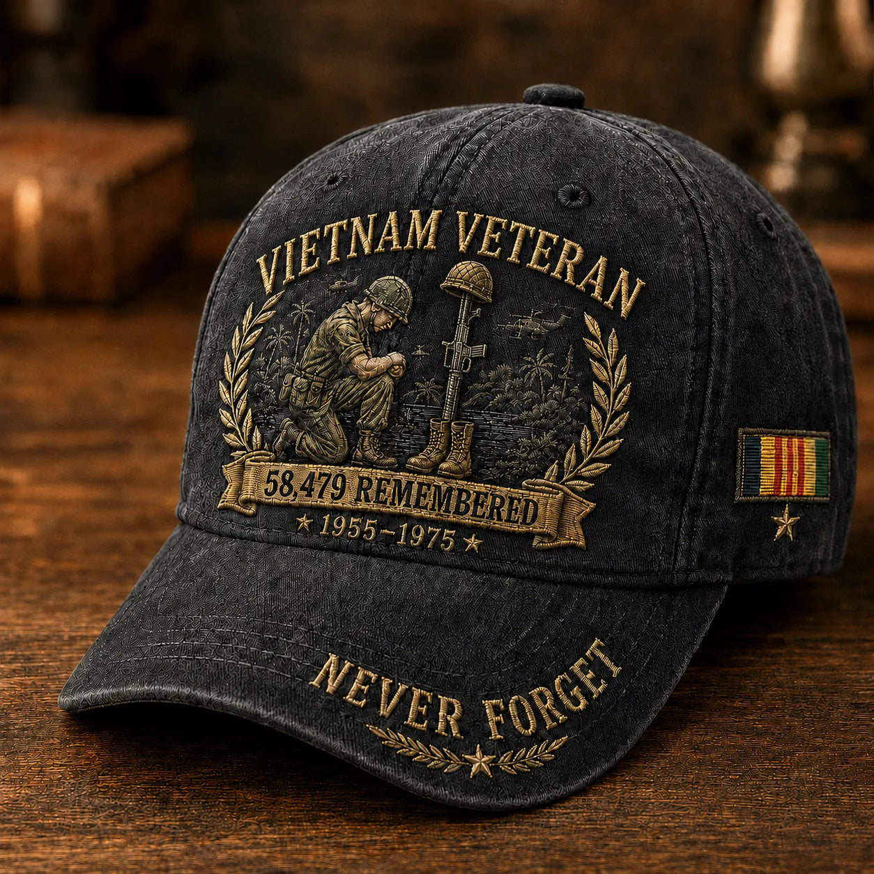 Vietnam Veteran 58,479 Remembered Cap