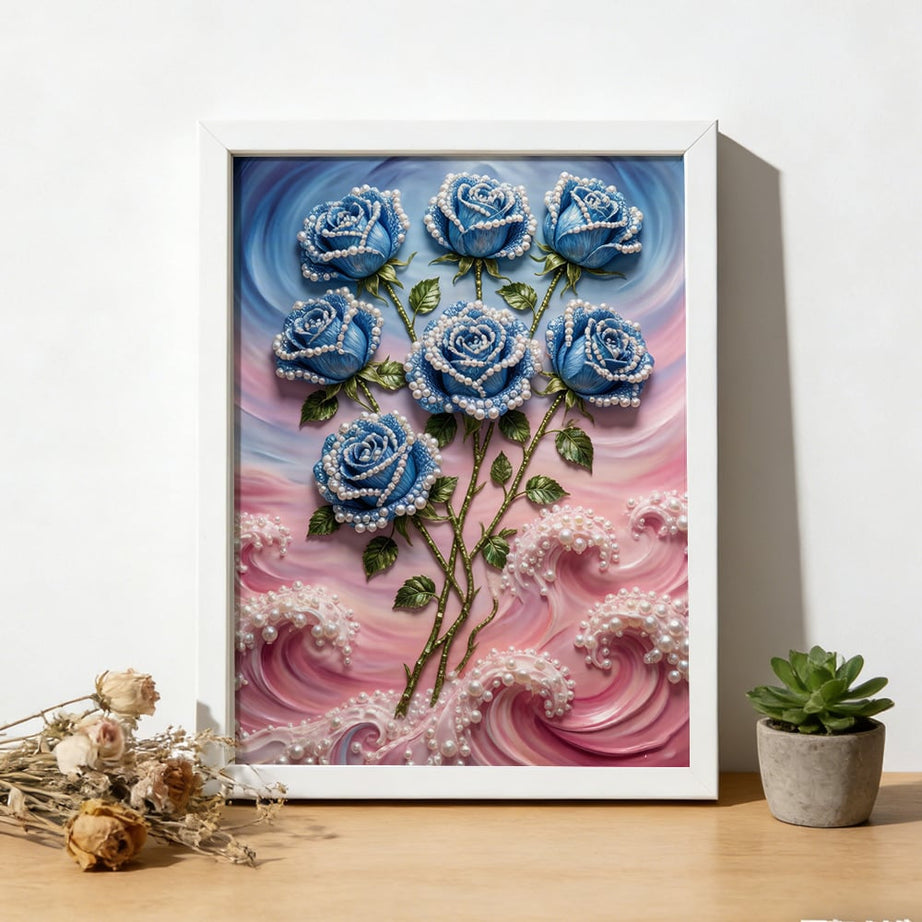 Deep Sea Swirl 3D Textured Pearl Paste Painting Set