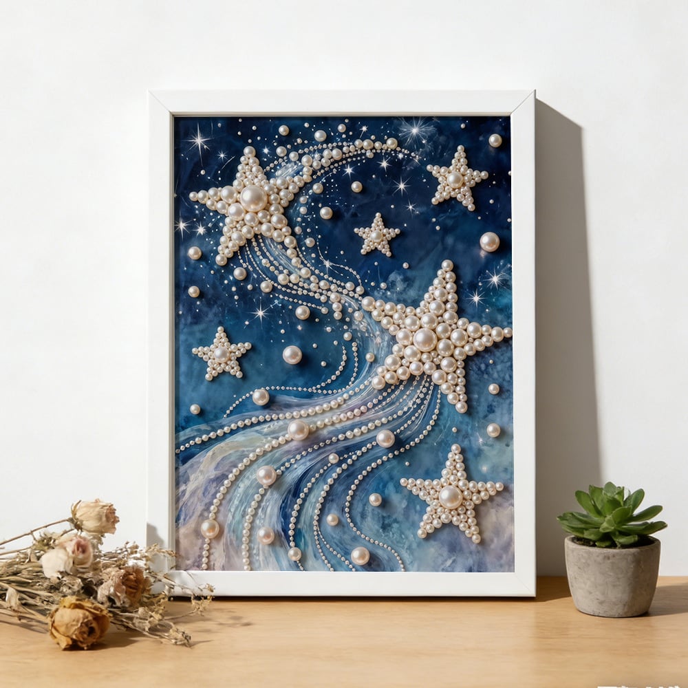 Deep Sea Swirl 3D Textured Pearl Paste Painting Set