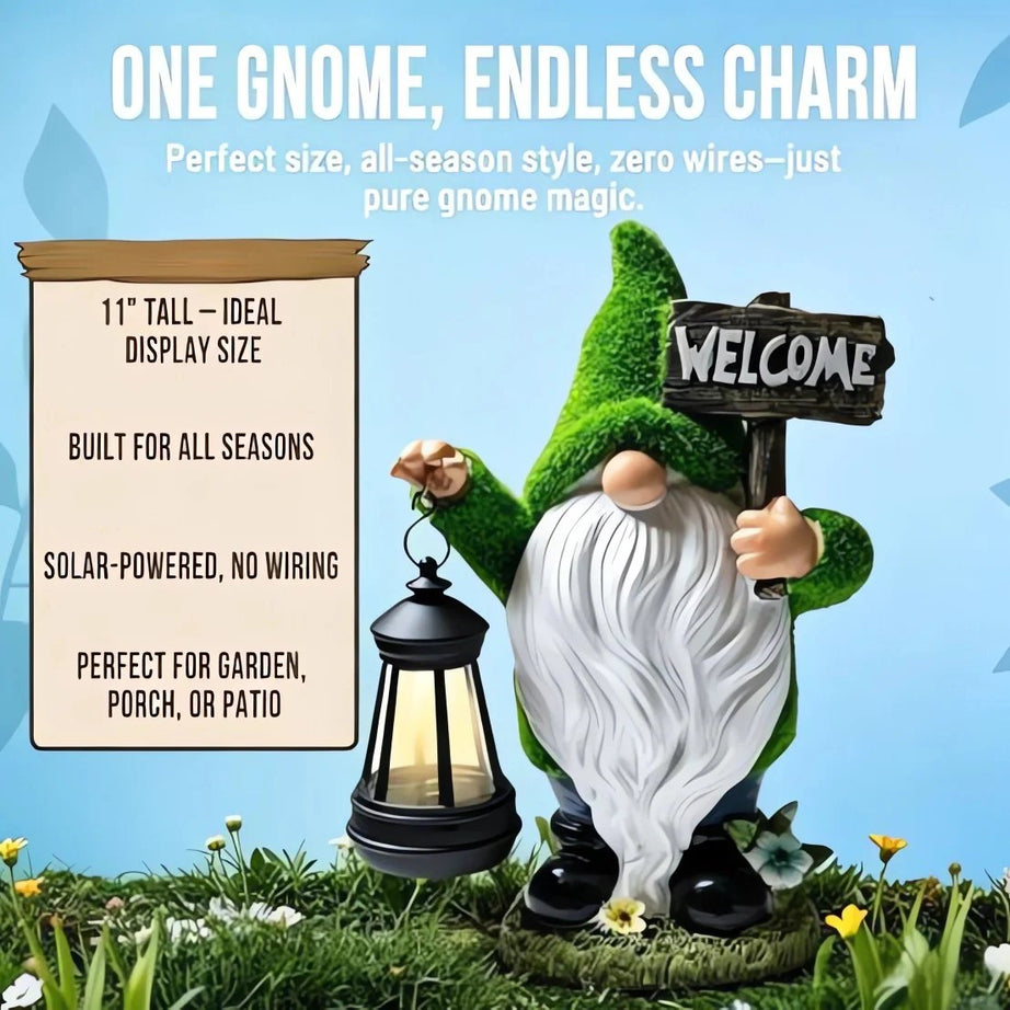 Outdoor Garden Gnomes with LED Solar Light