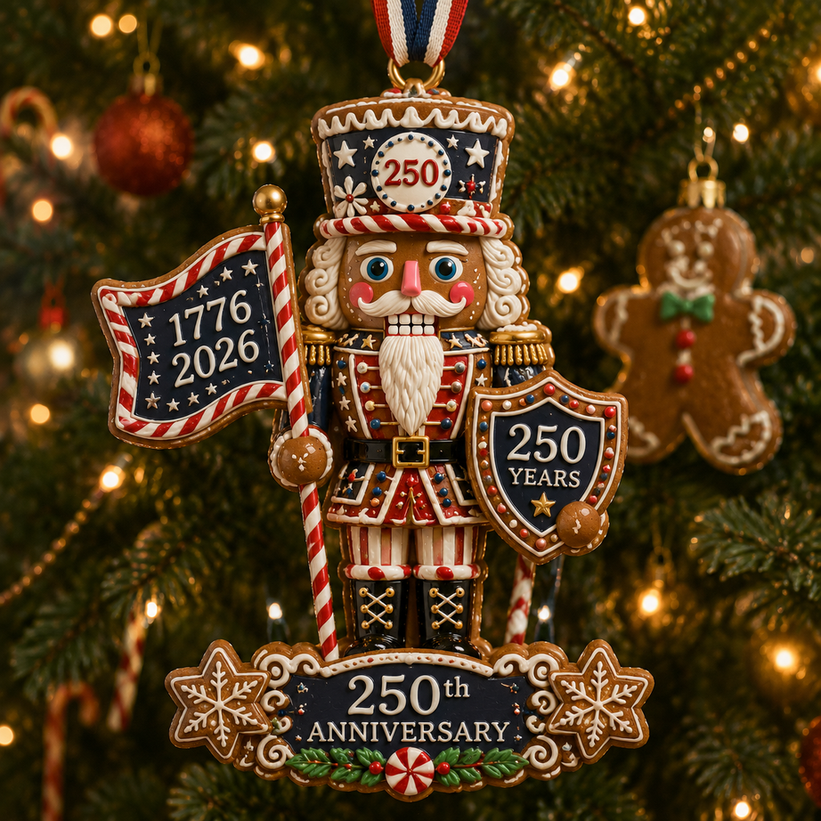 Nutcracker-themed Christmas tree ornament