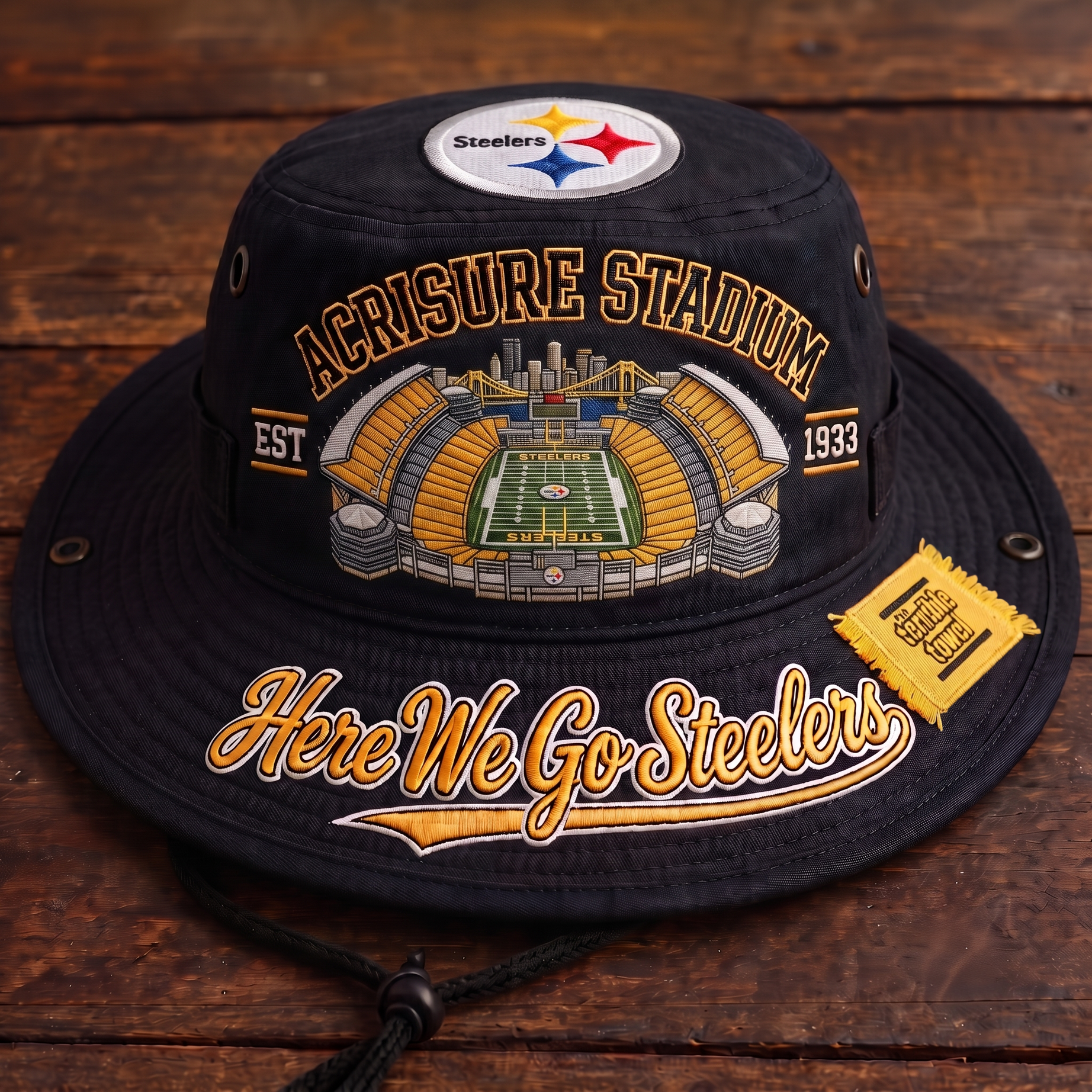 Here We Go Steelers Acrisure Stadium Boonie Hat
