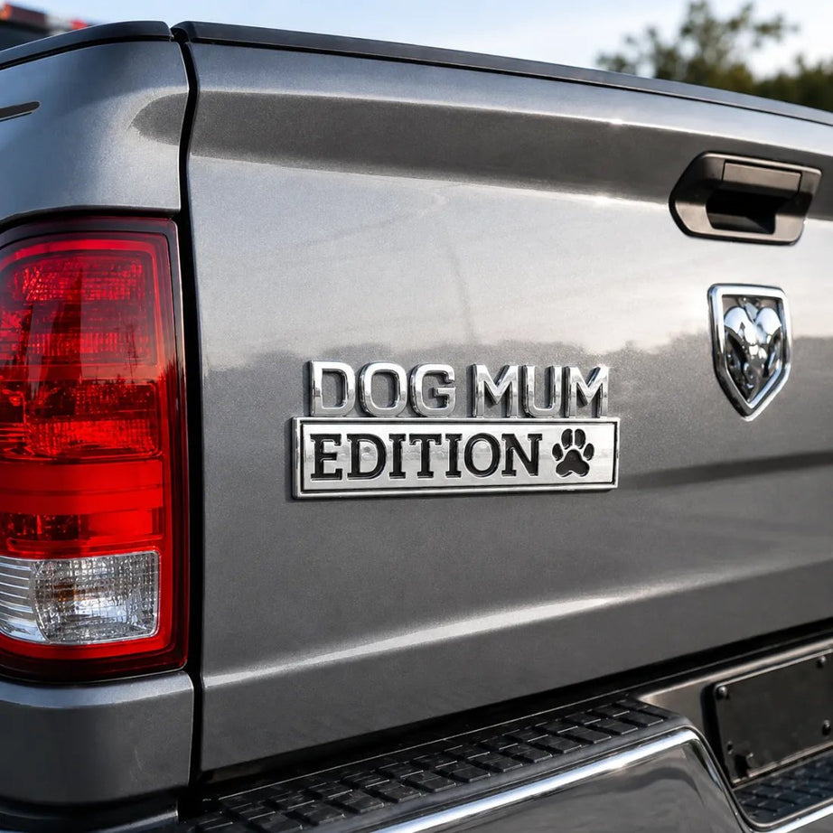 Dog Mum Edition Car Emblem Metal Badge