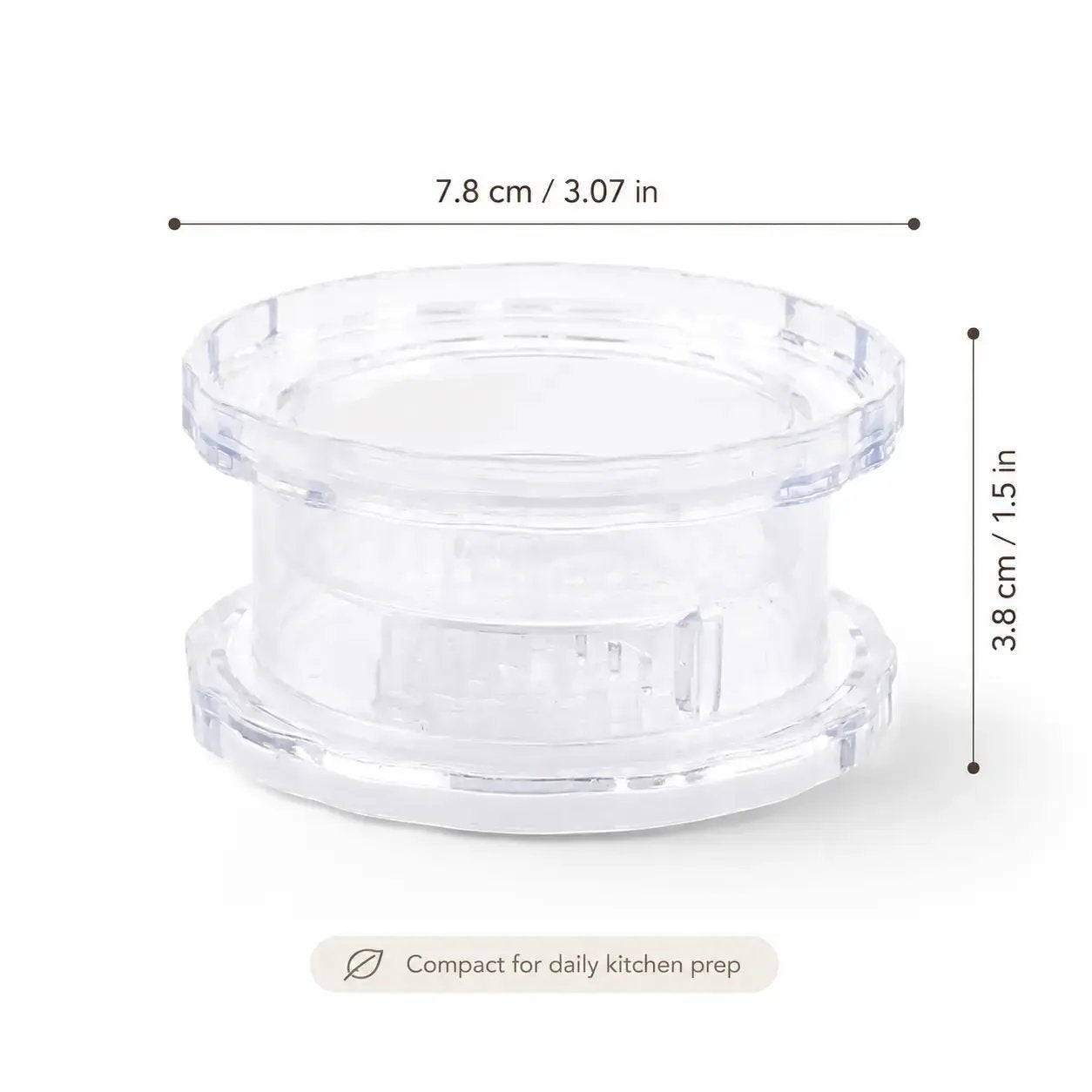 Clear Manual Garlic Twister and Ginger Mincer Tool