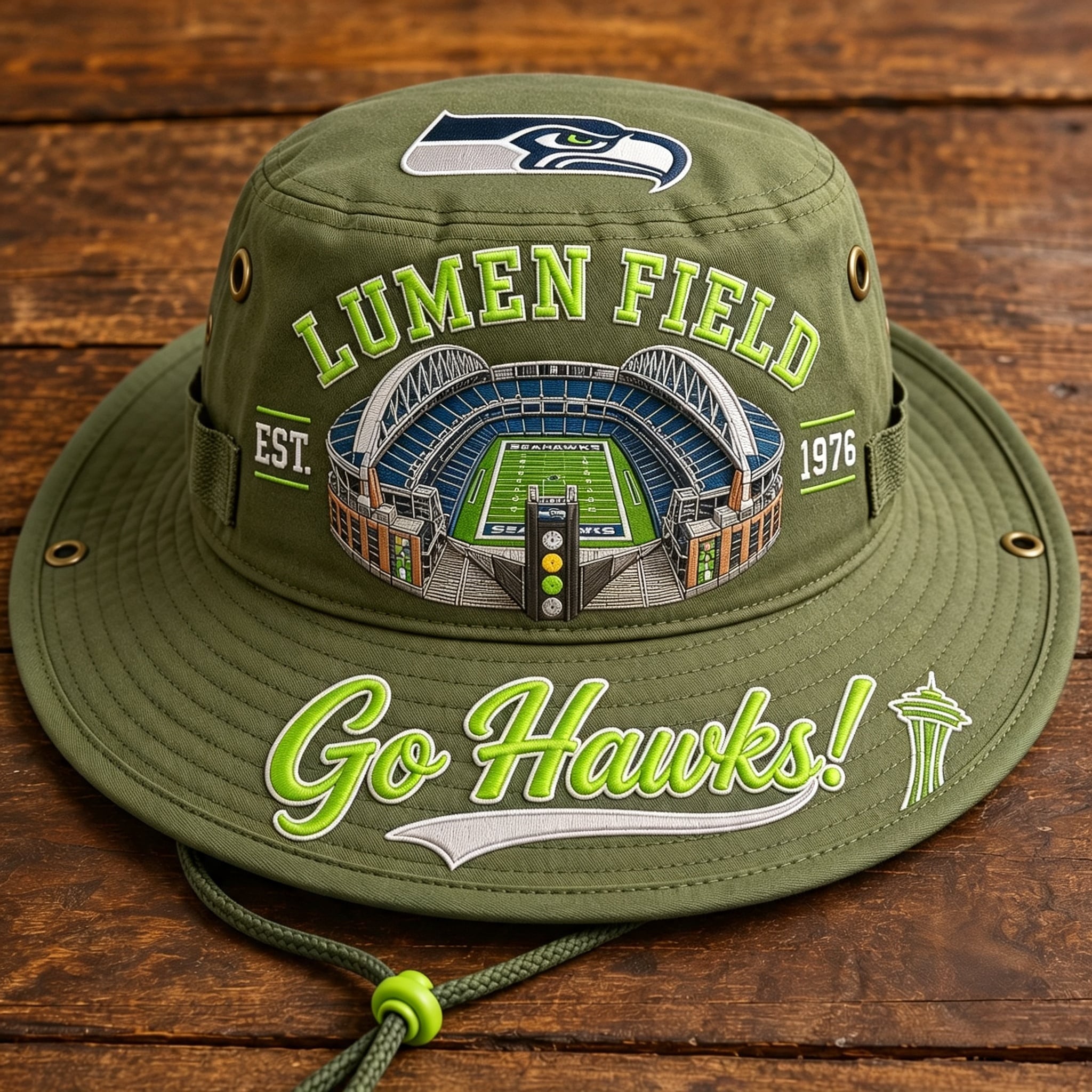 Go Hawks Lumen Field Boonie Hat
