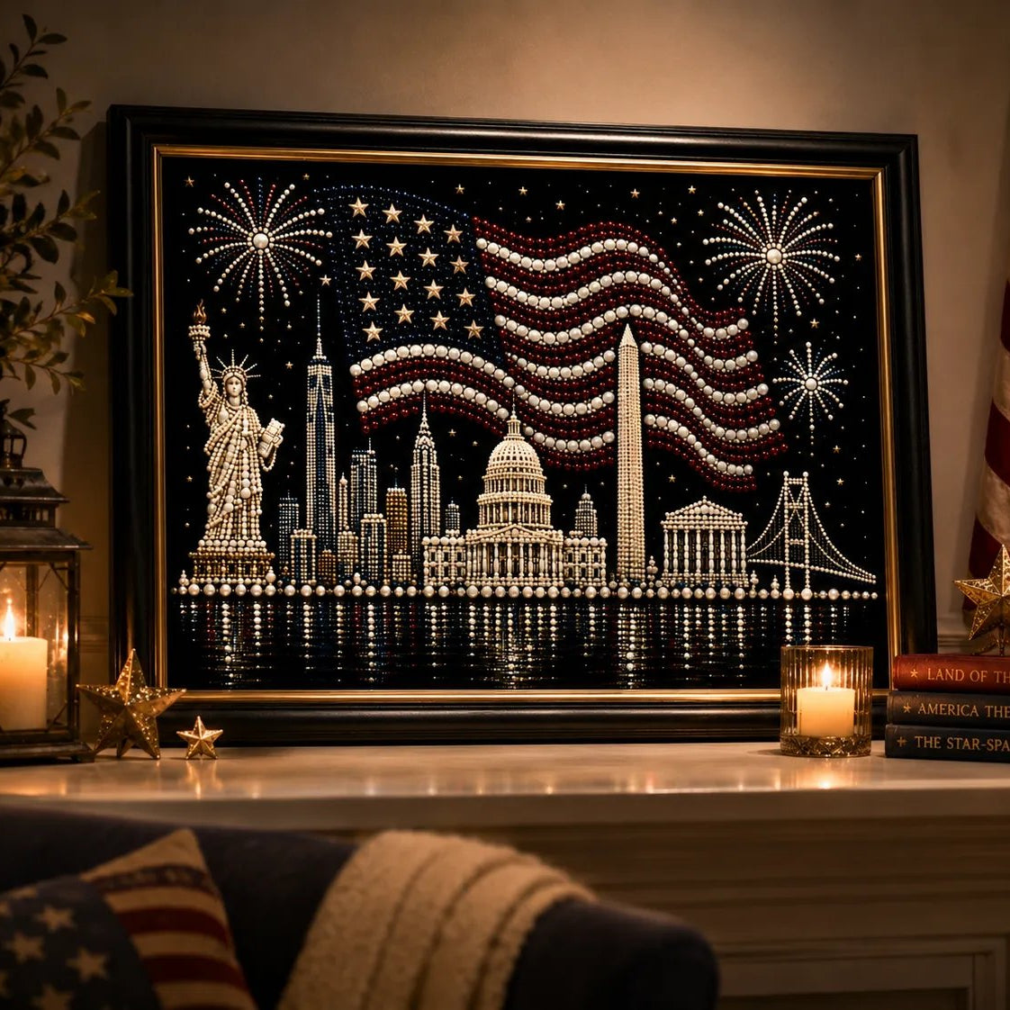 America 250th Anniversary Pearl Art Kit – Stars & Stripes Skyline Limited Edition