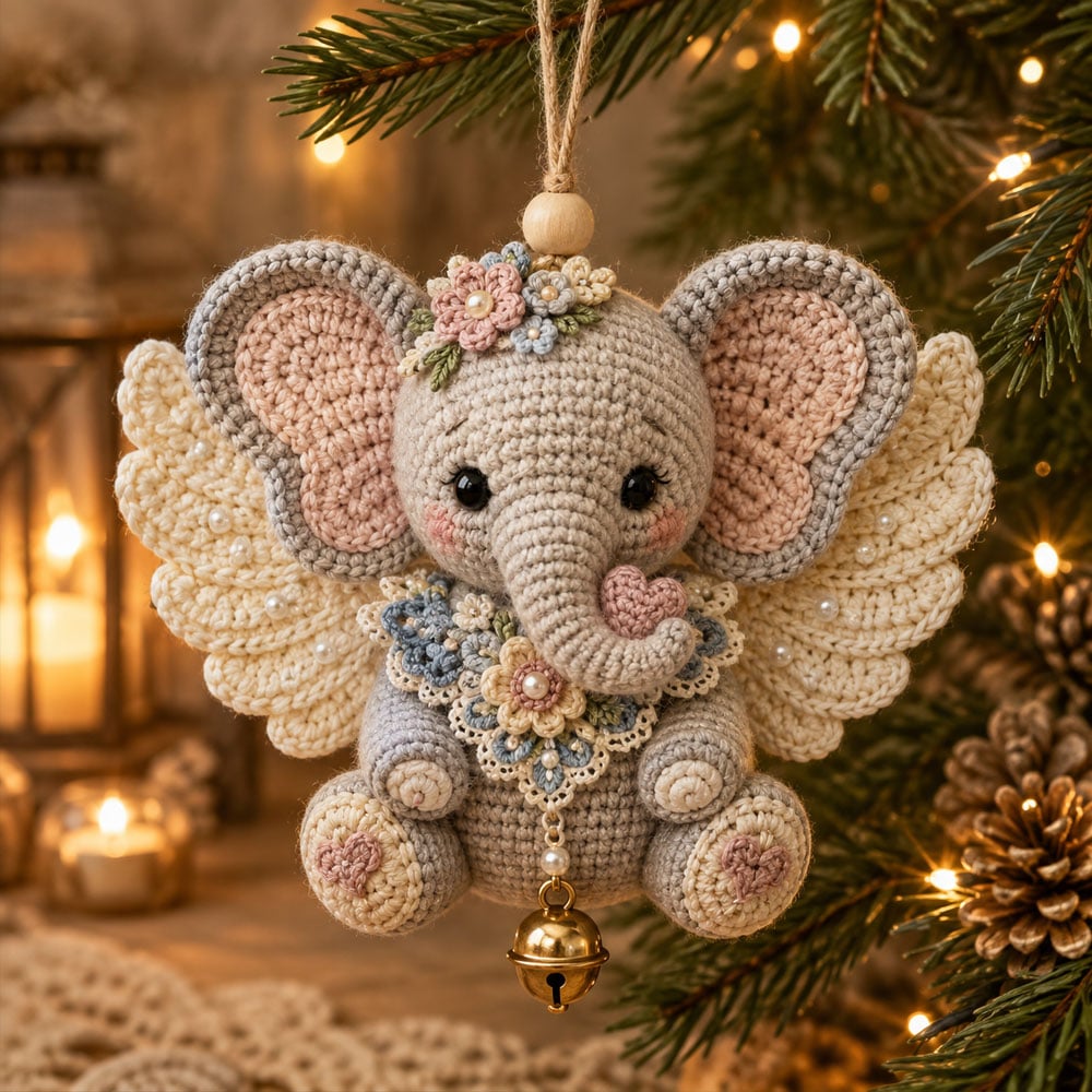 Animal Angel Crochet Ornament DIY Kit