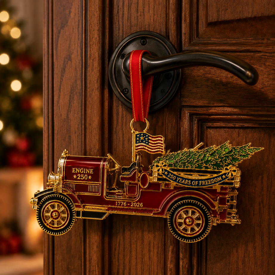 250th Anniversary Edition Vintage Fire Truck Ornament