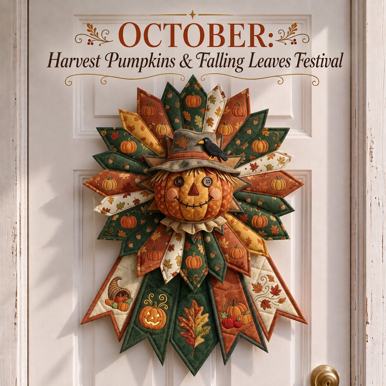 12-Month Themed 3D Quilted Door Hanger Sewing Kit Collection