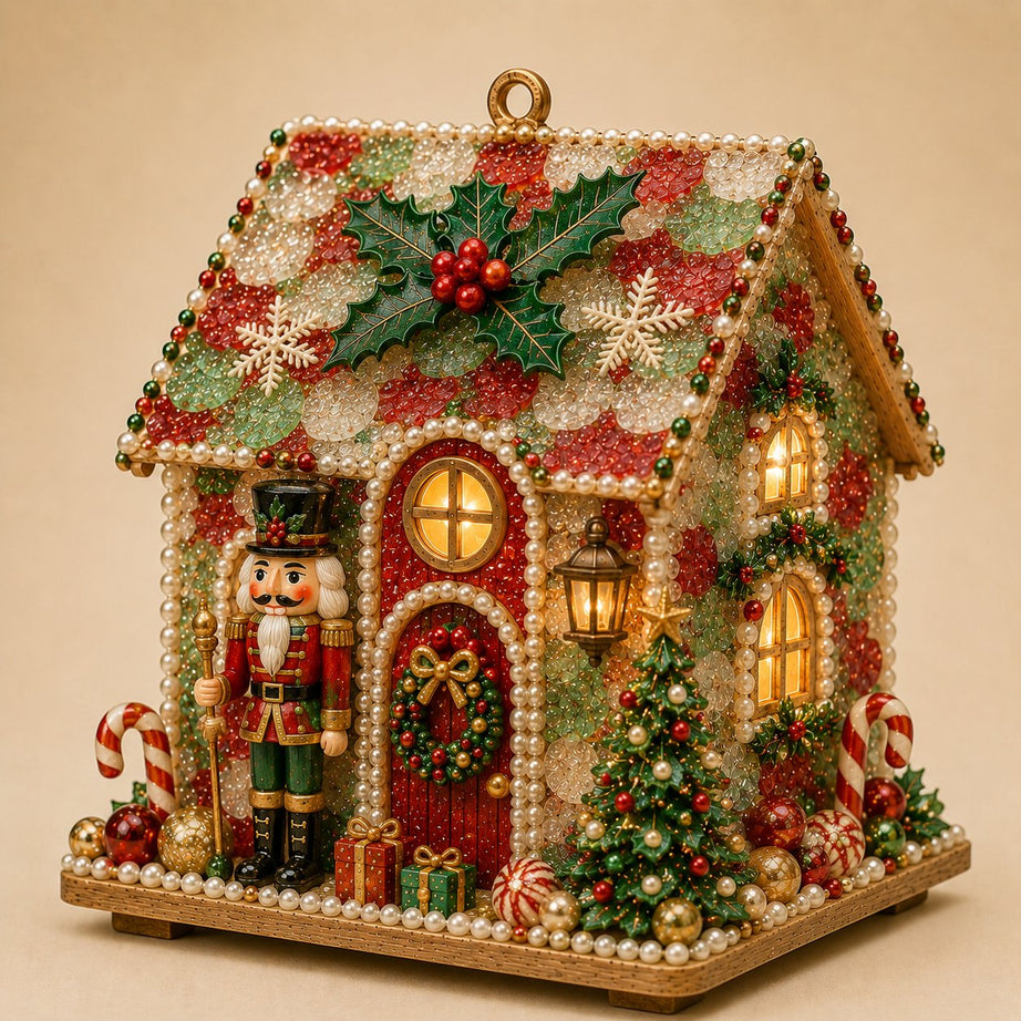 Beginner-Friendly DIY Glowing Coastal Glass-Style Christmas Cottage Kit Collection