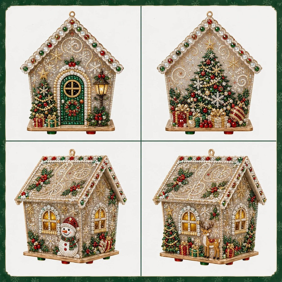 Christmas Pearl Cottage Art Kit