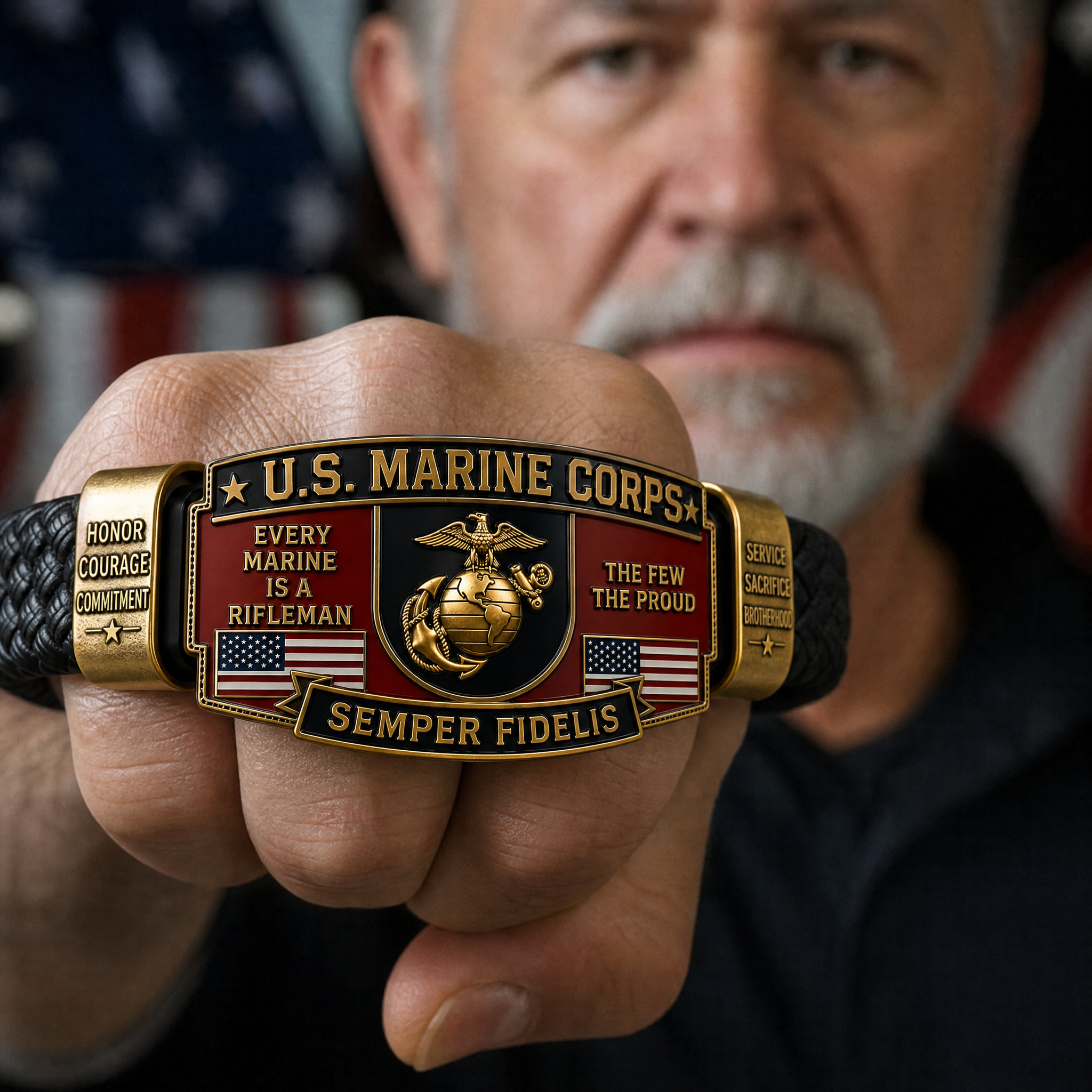 U.S. Marine Corps Semper Fi Tribute Bracelet