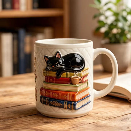3D Cat Ceramic Mug – Your New Favorite Coffee Companion