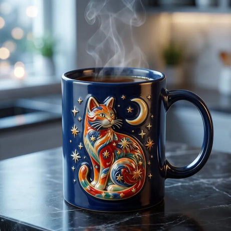 3D Cat Ceramic Mug – Your New Favorite Coffee Companion