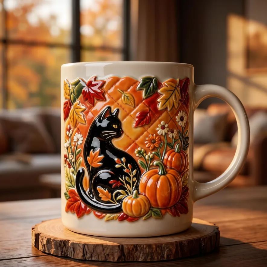 3D Cat Ceramic Mug – Your New Favorite Coffee Companion