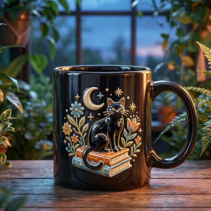 3D Cat Ceramic Mug – Your New Favorite Coffee Companion