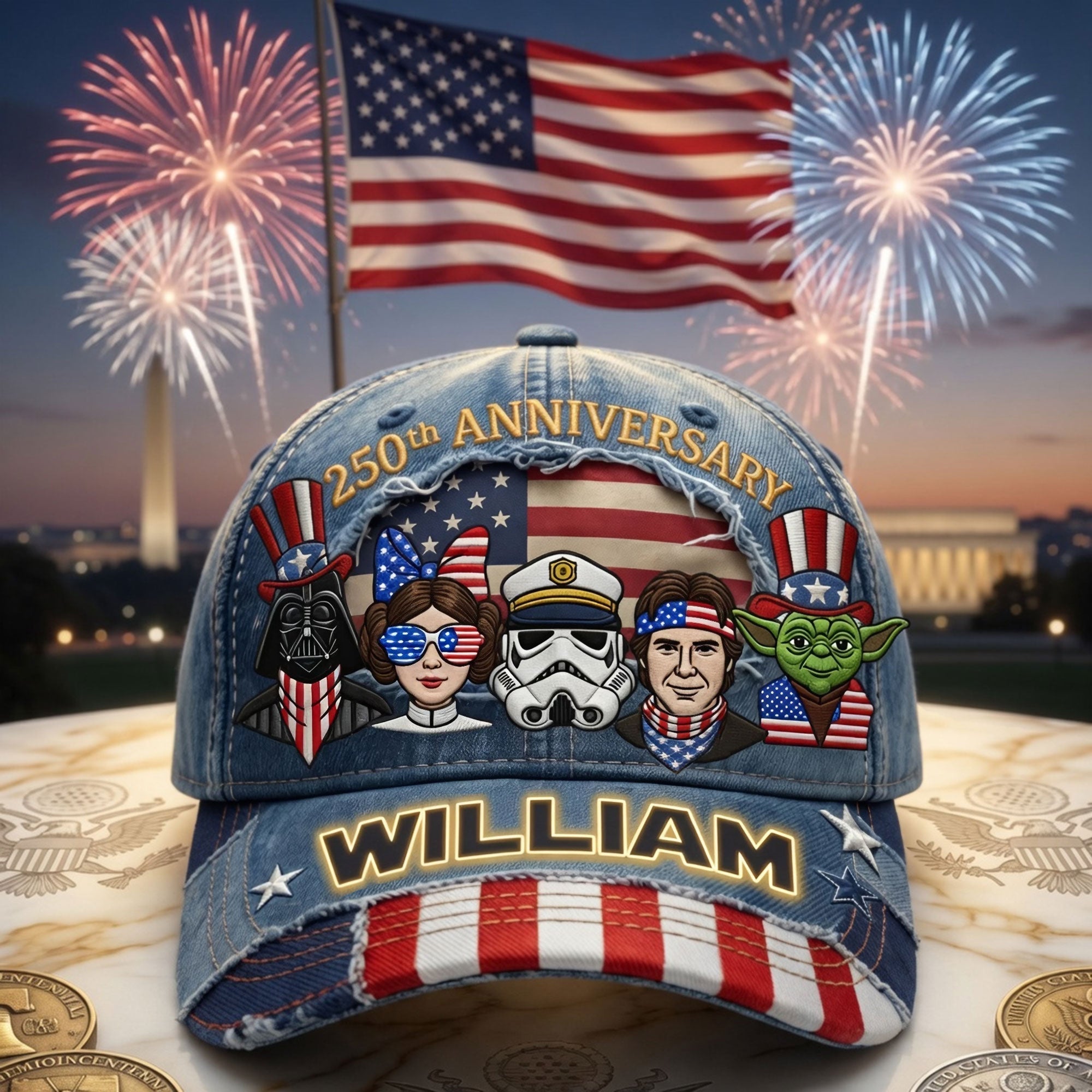 Celebrate Freedom with Style - Proud American 250th Anniversary Classic Cap