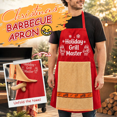 Fun Christmas BBQ Apron