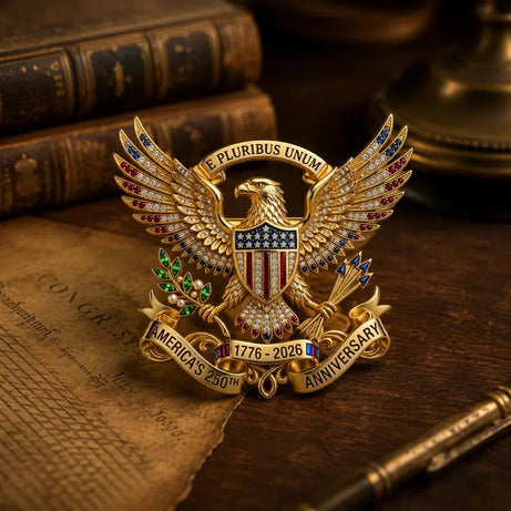 US 250th Anniversary Brooch Pin