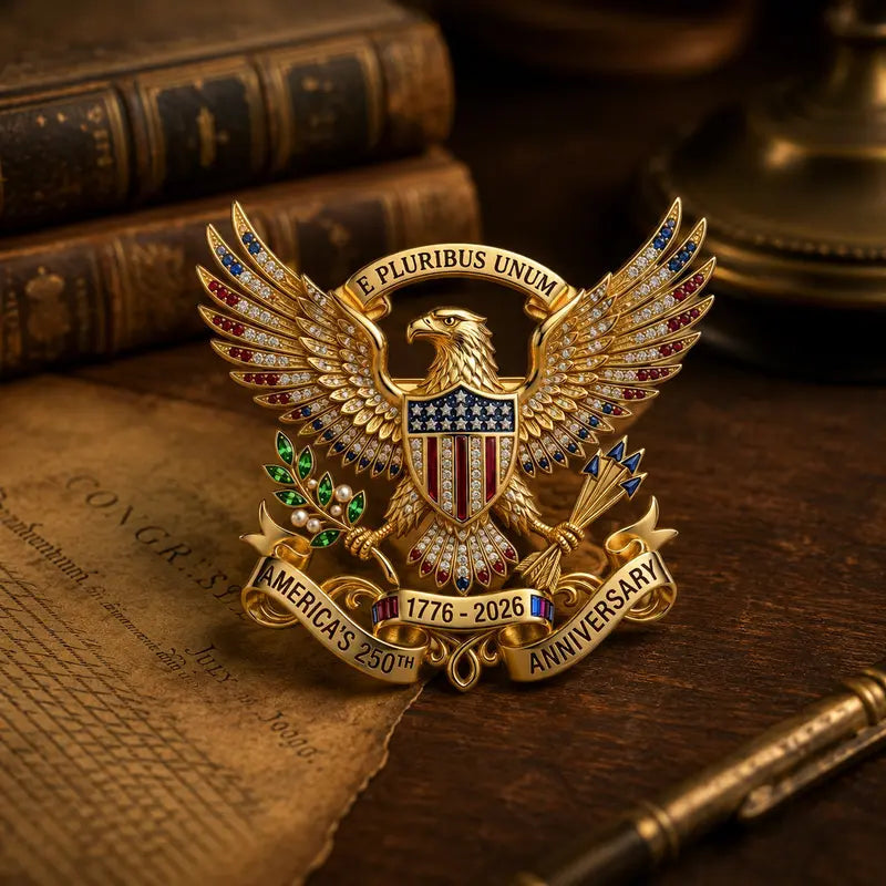 US 250th Anniversary Brooch Pin